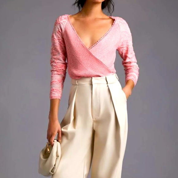 Anthropologie Sweaters - Anthropologie Wrap Lace Sweater